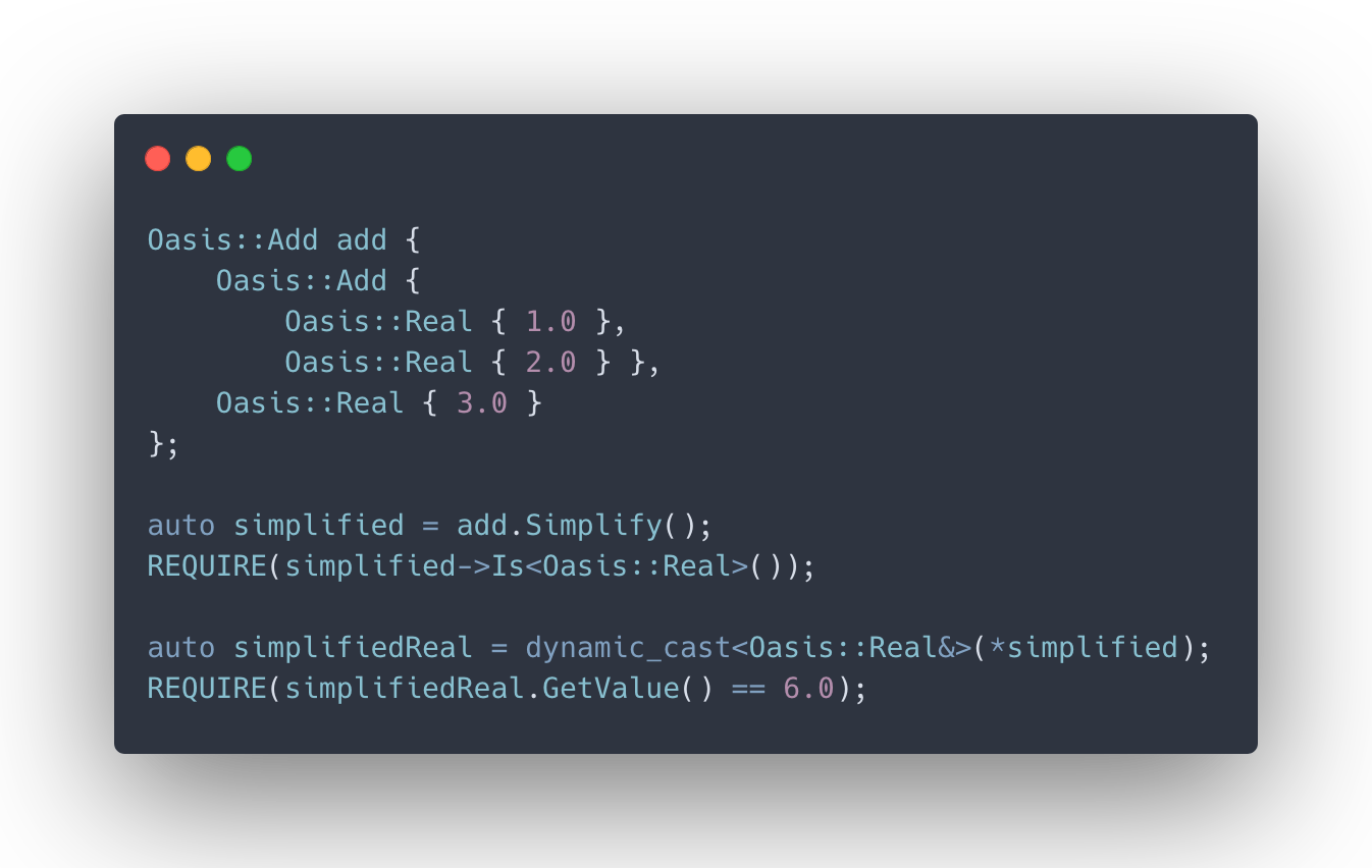 OASIS Code Example