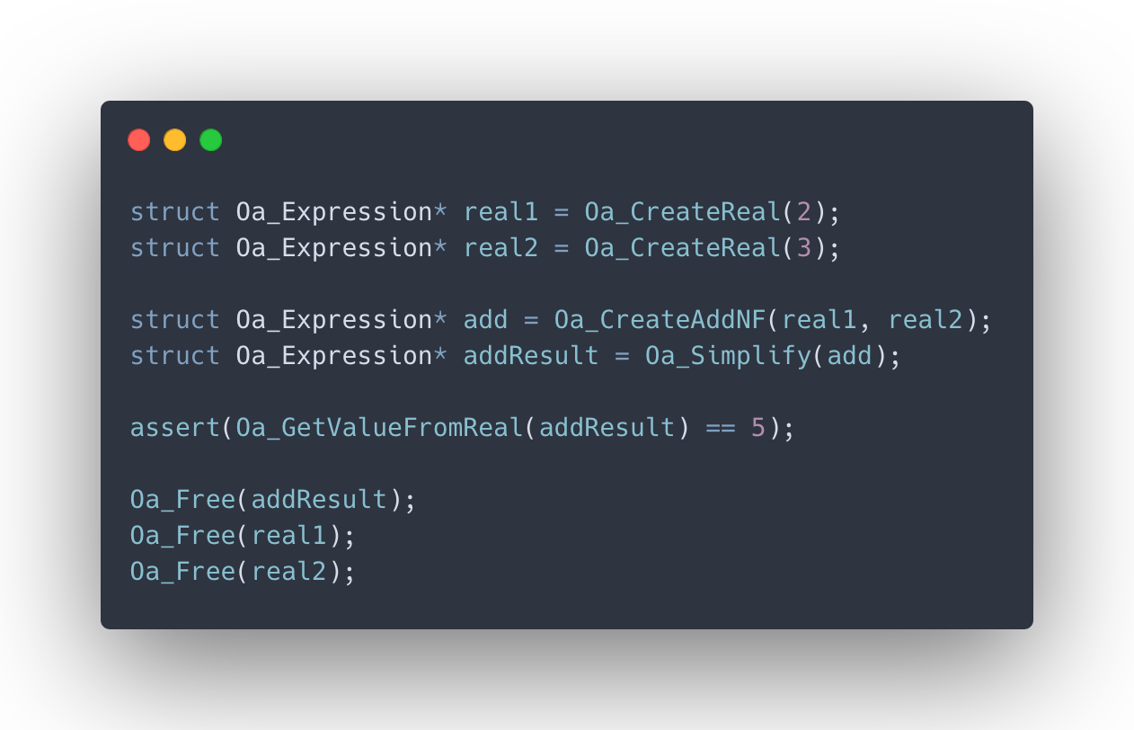 OASIS Code Example